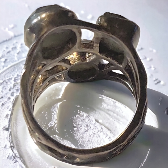 Artistic Hand Crafted 3 Labradorite Precious Gemstones In Sterling Silver 925 - Picture 5 of 6